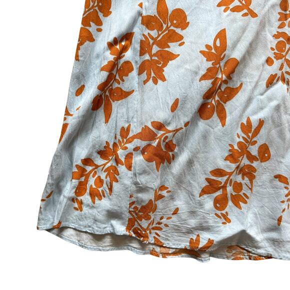 Hello Molly Leave Me Loving You Midi Dress Blue & Orange Size 4/Small - Picture 4 of 4